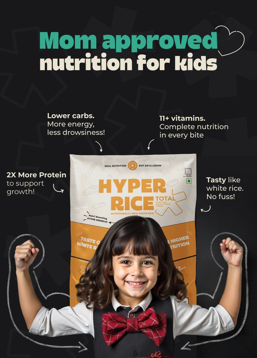 Less Carb Rioce Hyper Rice - 2X High Protein White Rice | 13% Less Carbs | Non-GMO ...