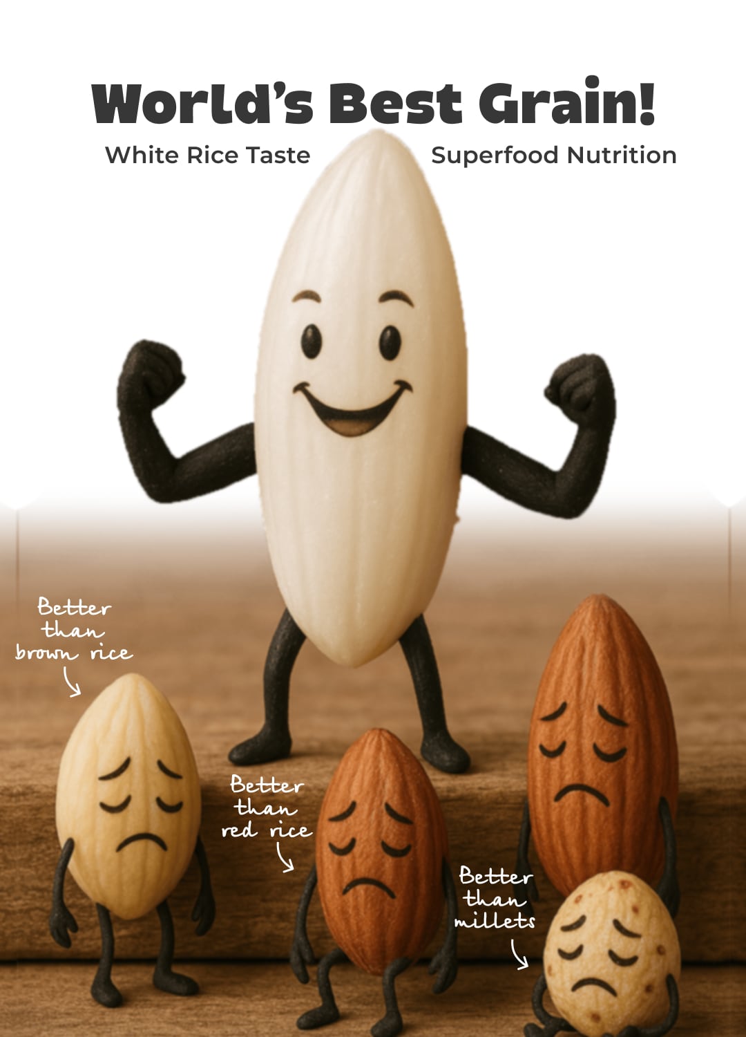 High Protien Rice Hyper Rice - 2X High Protein White Rice | 13% Less Carbs | Non-GMO ...