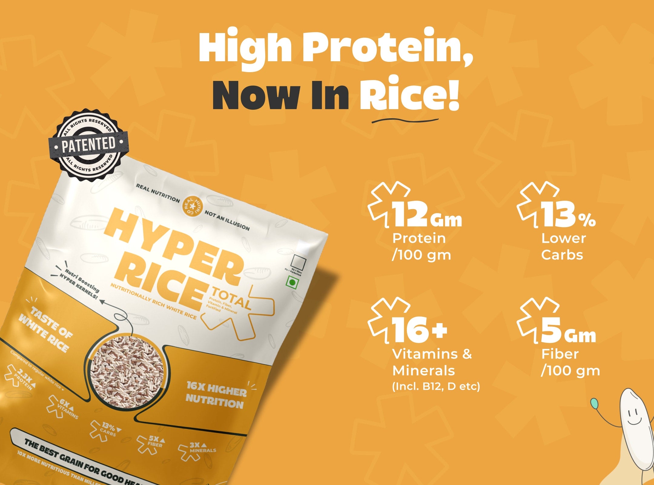 Shop High Protein Hyper Rice Online | RealNutriCo