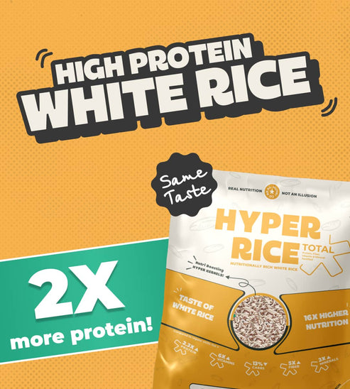 Hyper Rice - 2X High Protein White Rice | 13% Less Carbs | Non-GMO ...